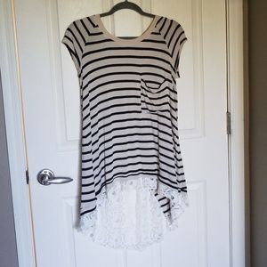 Bordeaux Striped Top